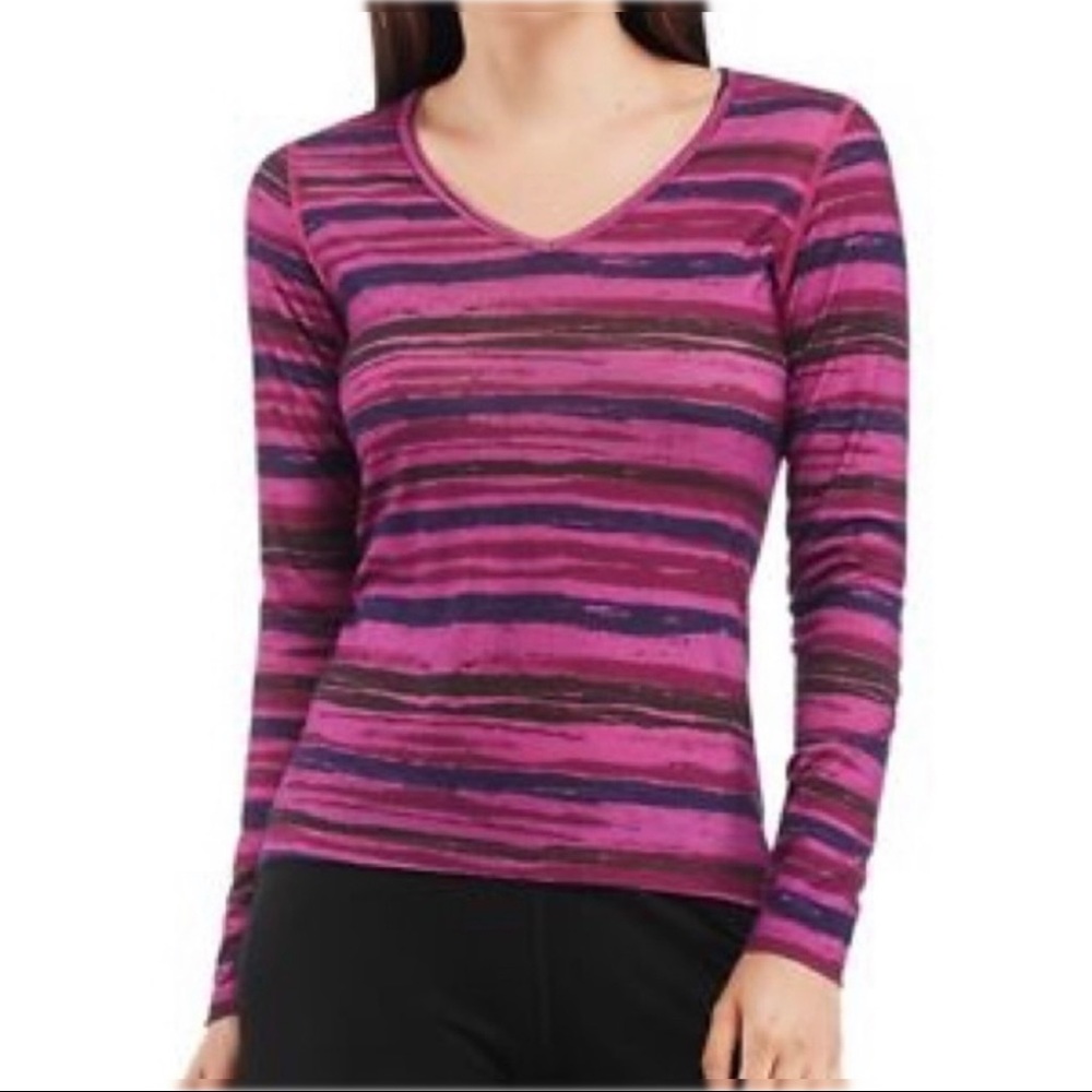 Icebreaker Oasis Shoreline Merino Wool Layer Long Sleeve Pullover Activewear Top